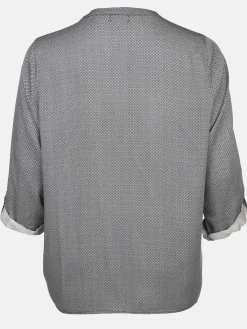 Damen Sonja Blank Große Größen Bluse im Minimalprint