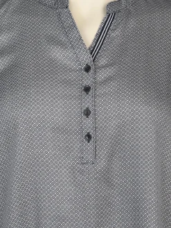 Damen Sonja Blank Große Größen Bluse im Minimalprint