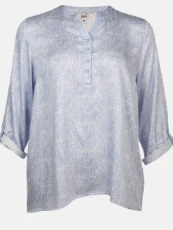 Damen Sonja Blank Große Größen Bluse im Minimalprint