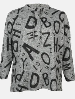 Damen Sonja Blank Große Größen Flauschshirt