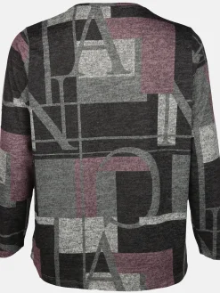 Damen Sonja Blank Große Größen Flauschshirt