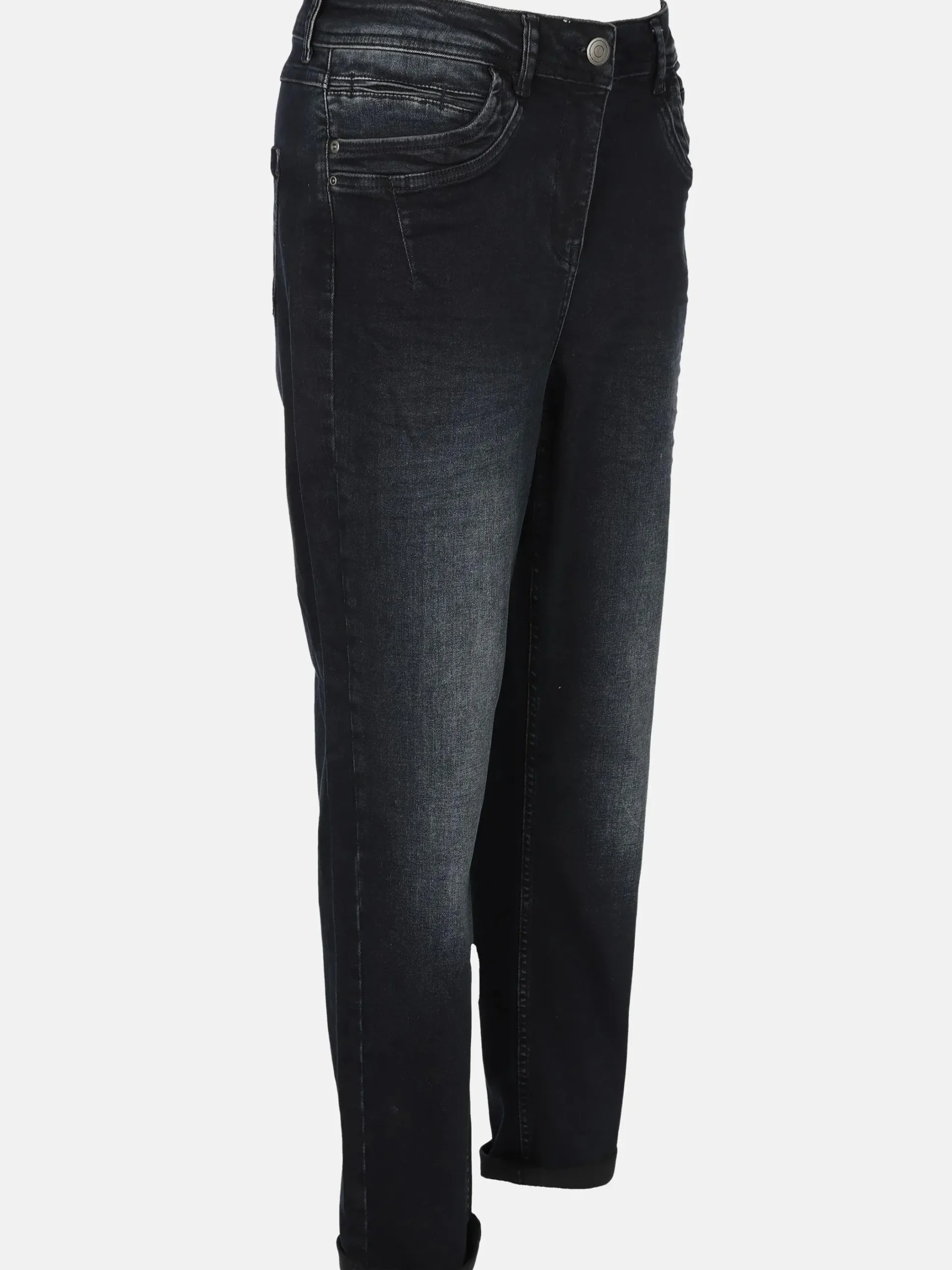 Damen Sonja Blank Große Größen Jeanshose Slimfit