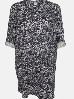 Damen Sonja Blank Große Größen Kleid mit Musterprint