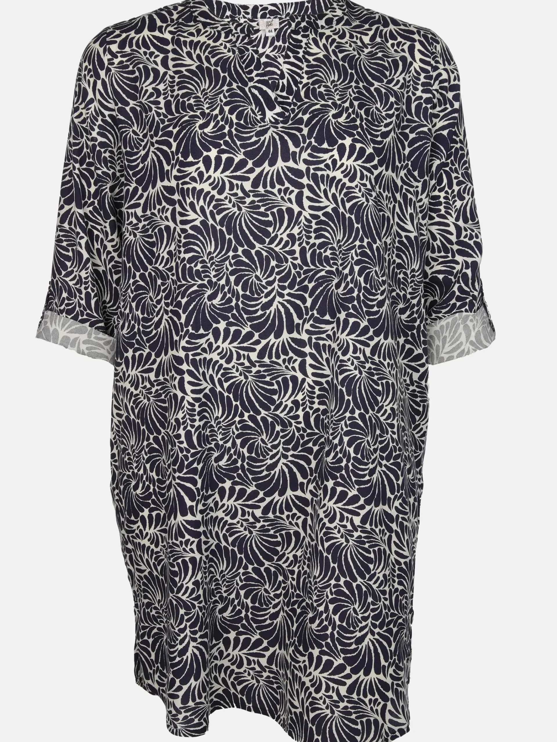 Damen Sonja Blank Große Größen Kleid mit Musterprint