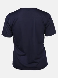 Damen Sonja Blank Große Größen Shirt mit Glitzersteinchen