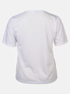 Damen Sonja Blank Große Größen Shirt mit Glitzersteinchen