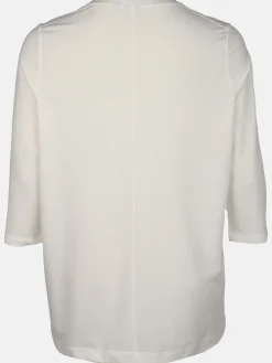 Damen Sonja Blank Große Größen Shirt mit Glitzersteinchen