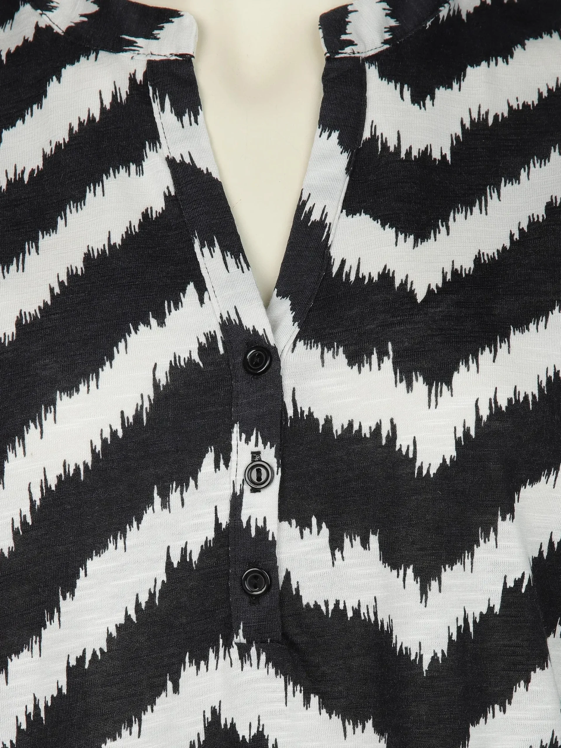 Damen Sonja Blank Große Größen Shirt mit Streifen-Design