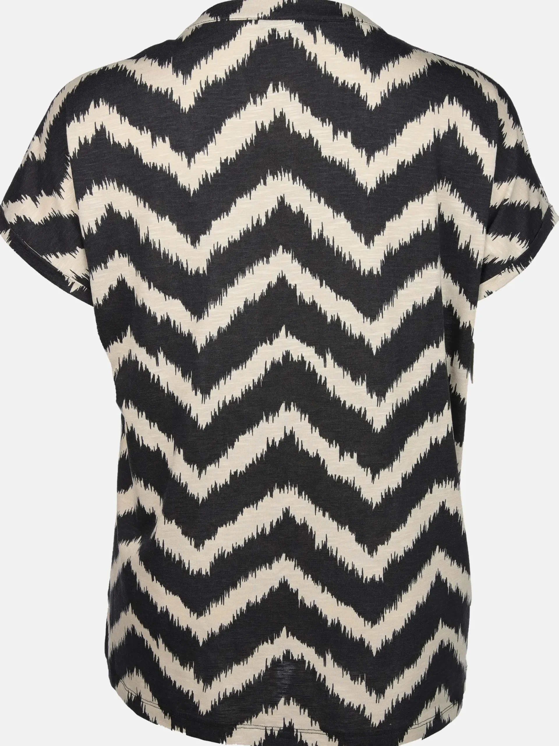 Damen Sonja Blank Große Größen Shirt mit Streifen-Design