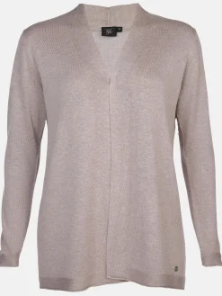 Damen Sonja Blank Große Größen Strickcardigan