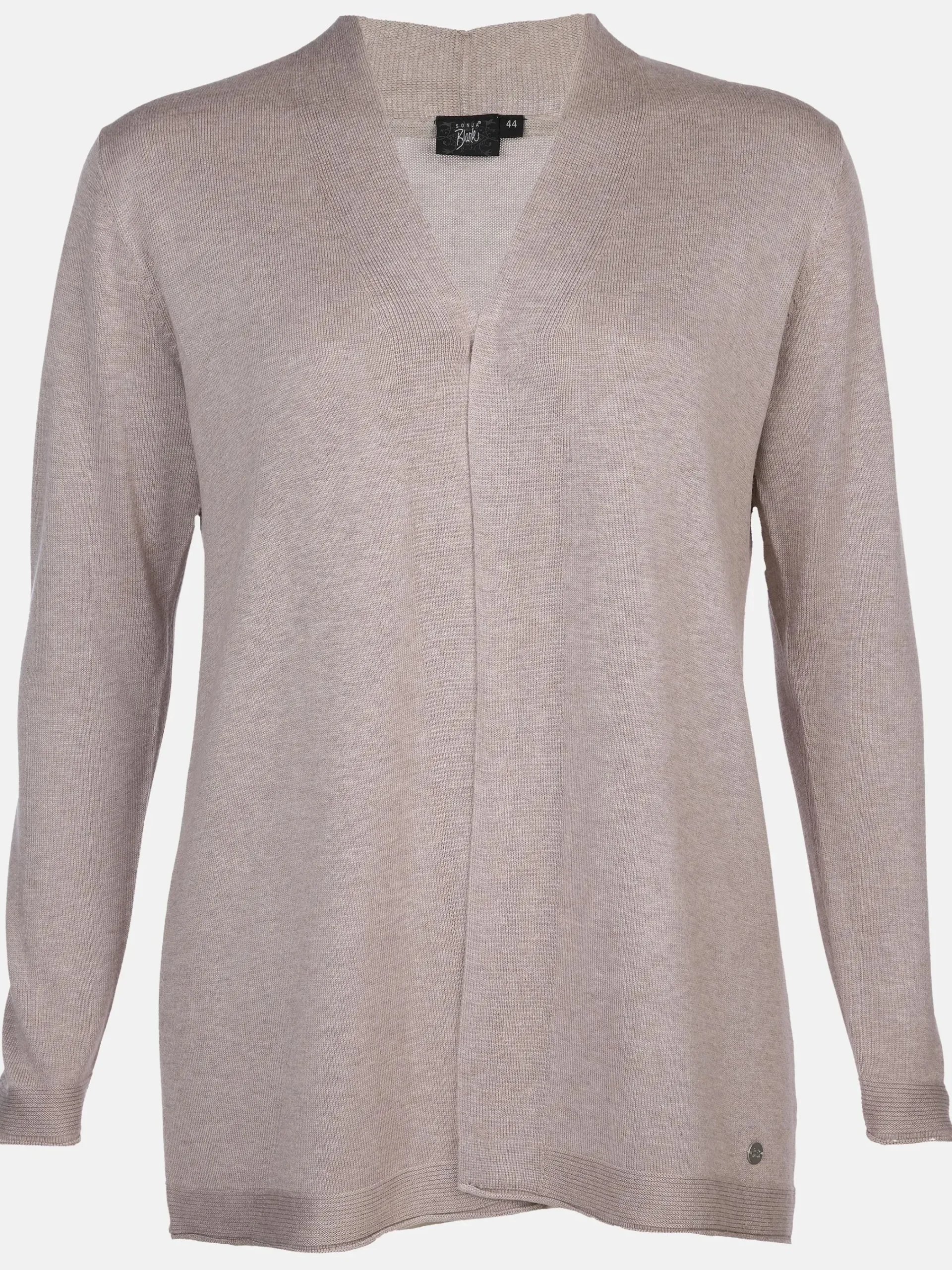 Damen Sonja Blank Große Größen Strickcardigan