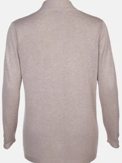 Damen Sonja Blank Große Größen Strickcardigan