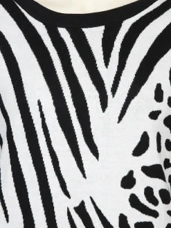 Damen Sonja Blank Große Größen Strickshirt