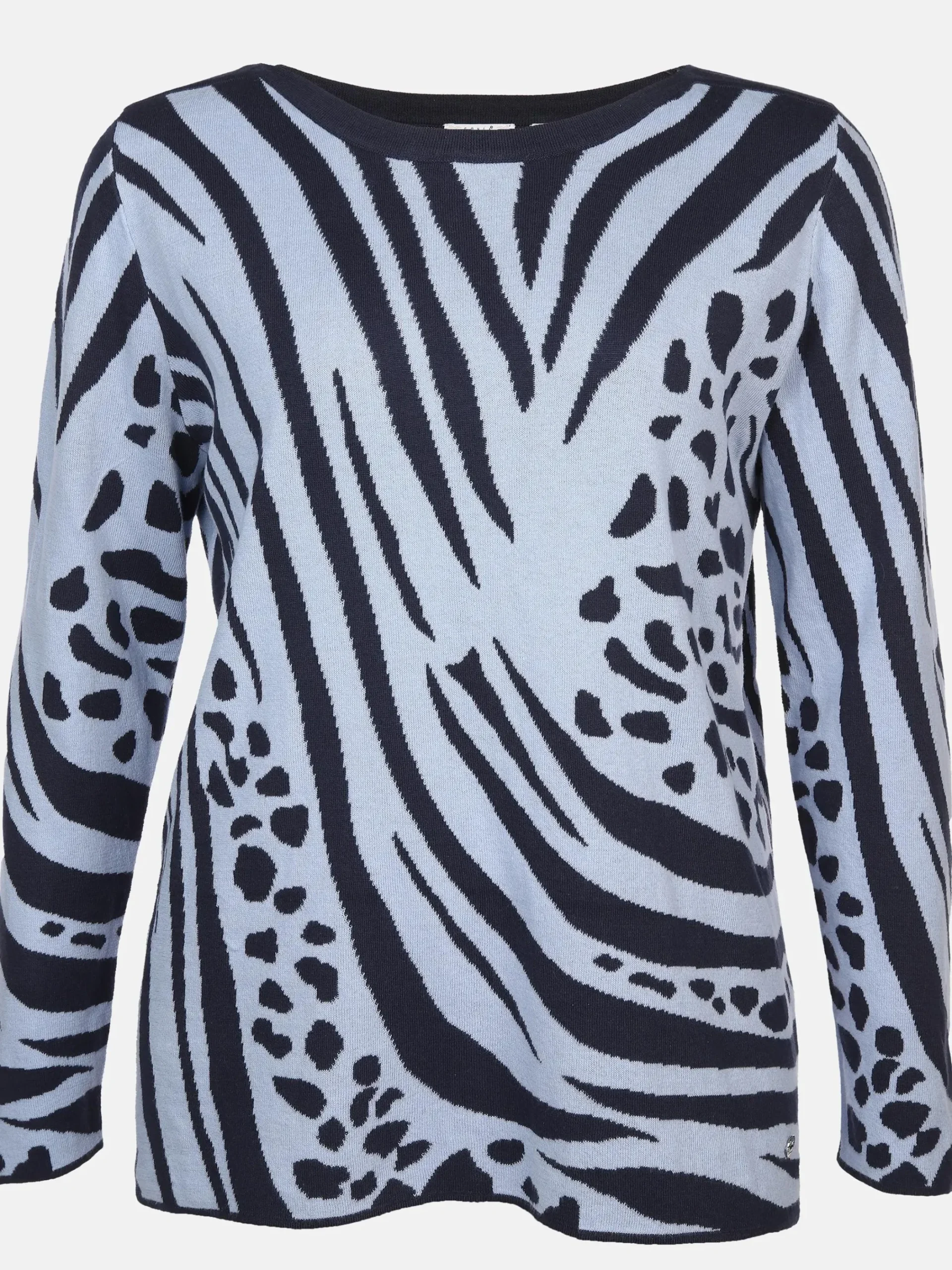 Damen Sonja Blank Große Größen Strickshirt