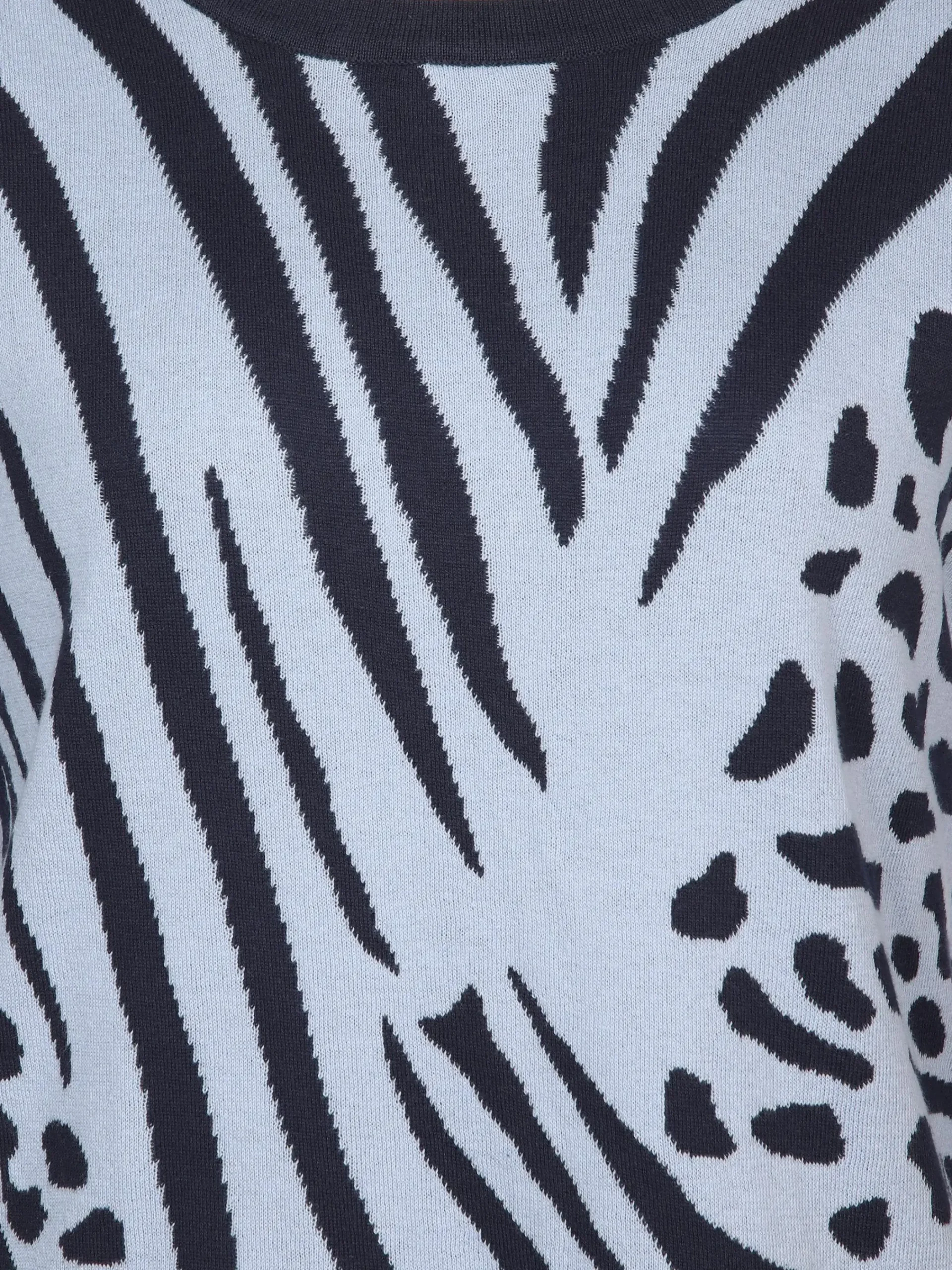 Damen Sonja Blank Große Größen Strickshirt