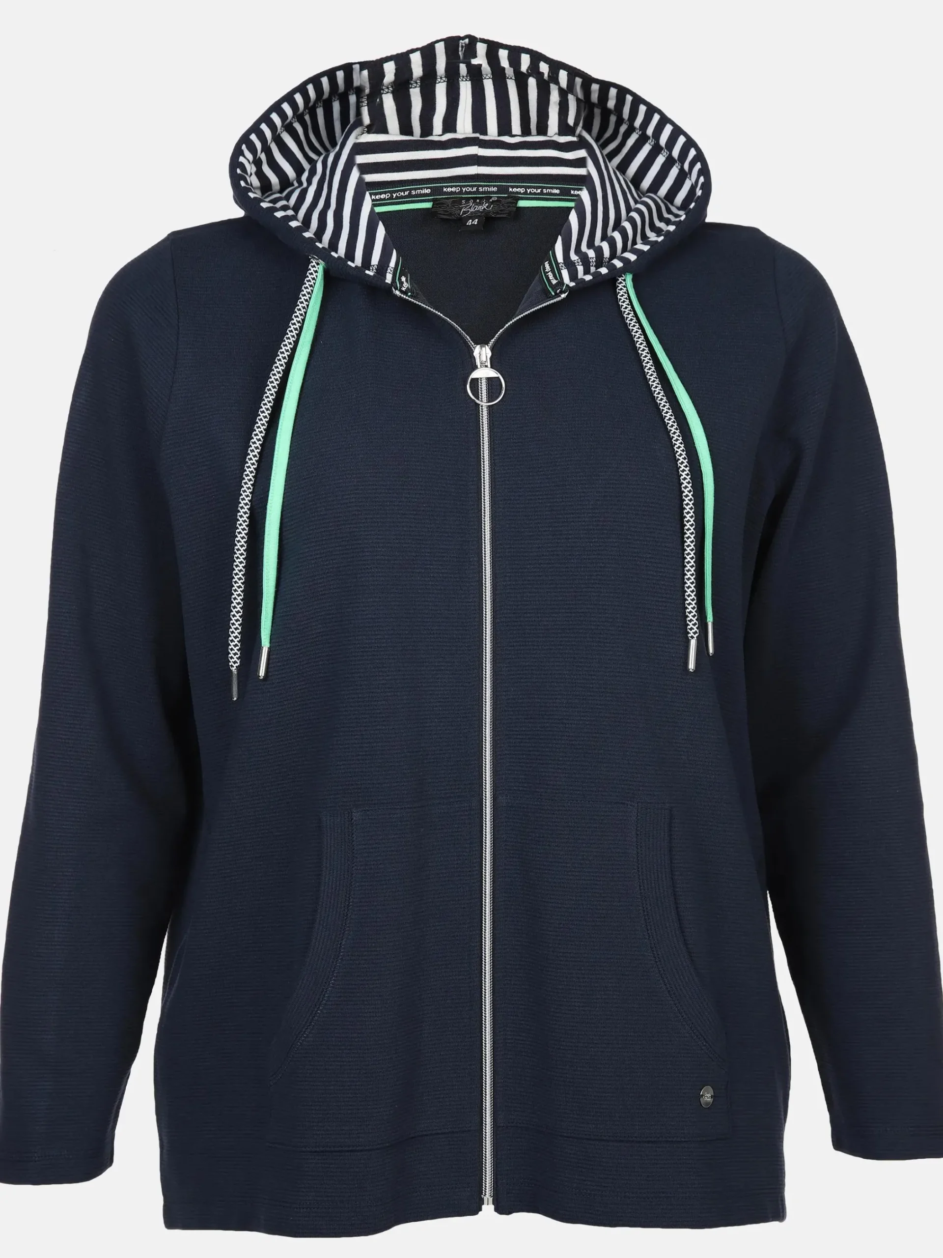 Damen Sonja Blank Große Größen Sweatcardigan