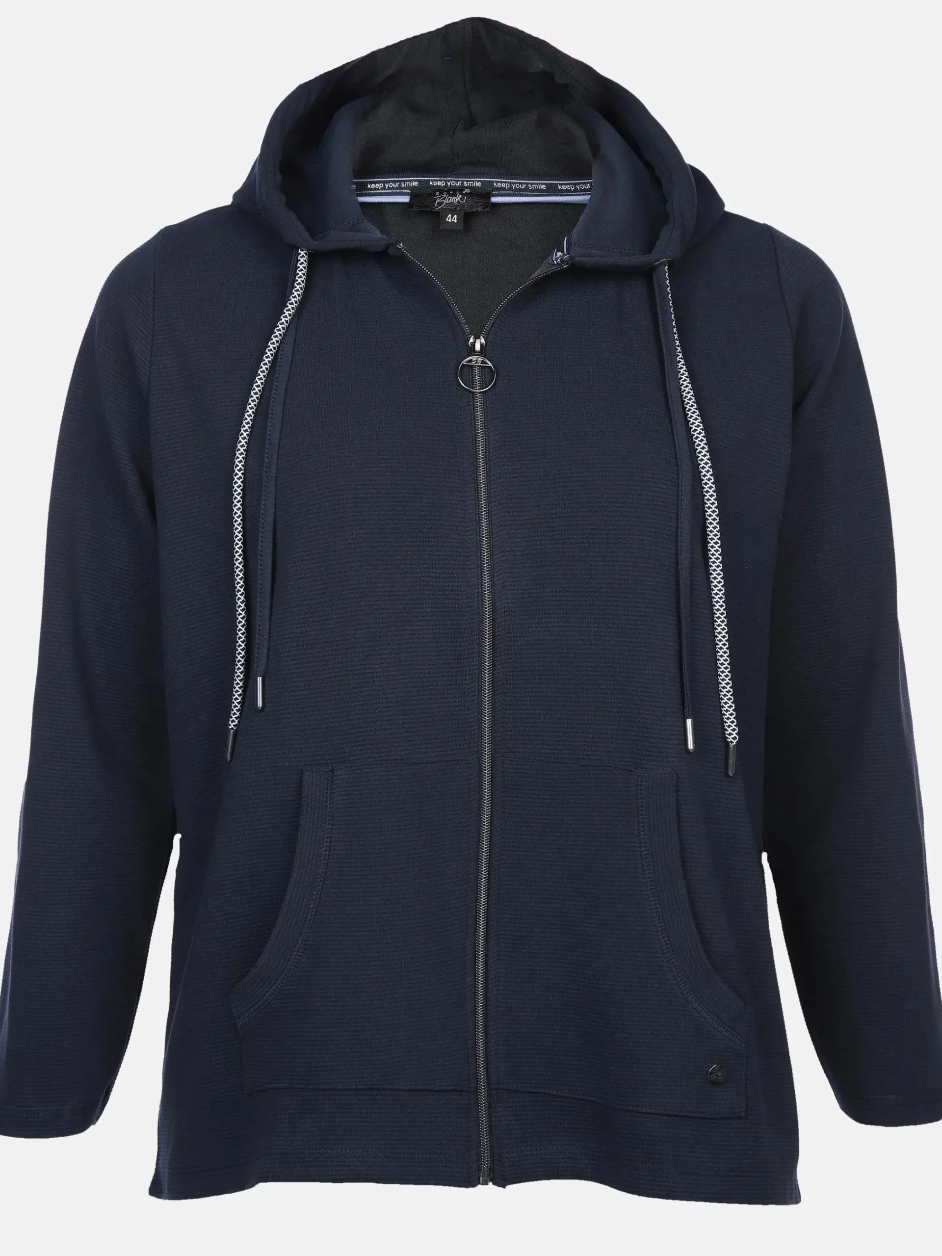 Damen Sonja Blank Große Größen Sweatcardigan