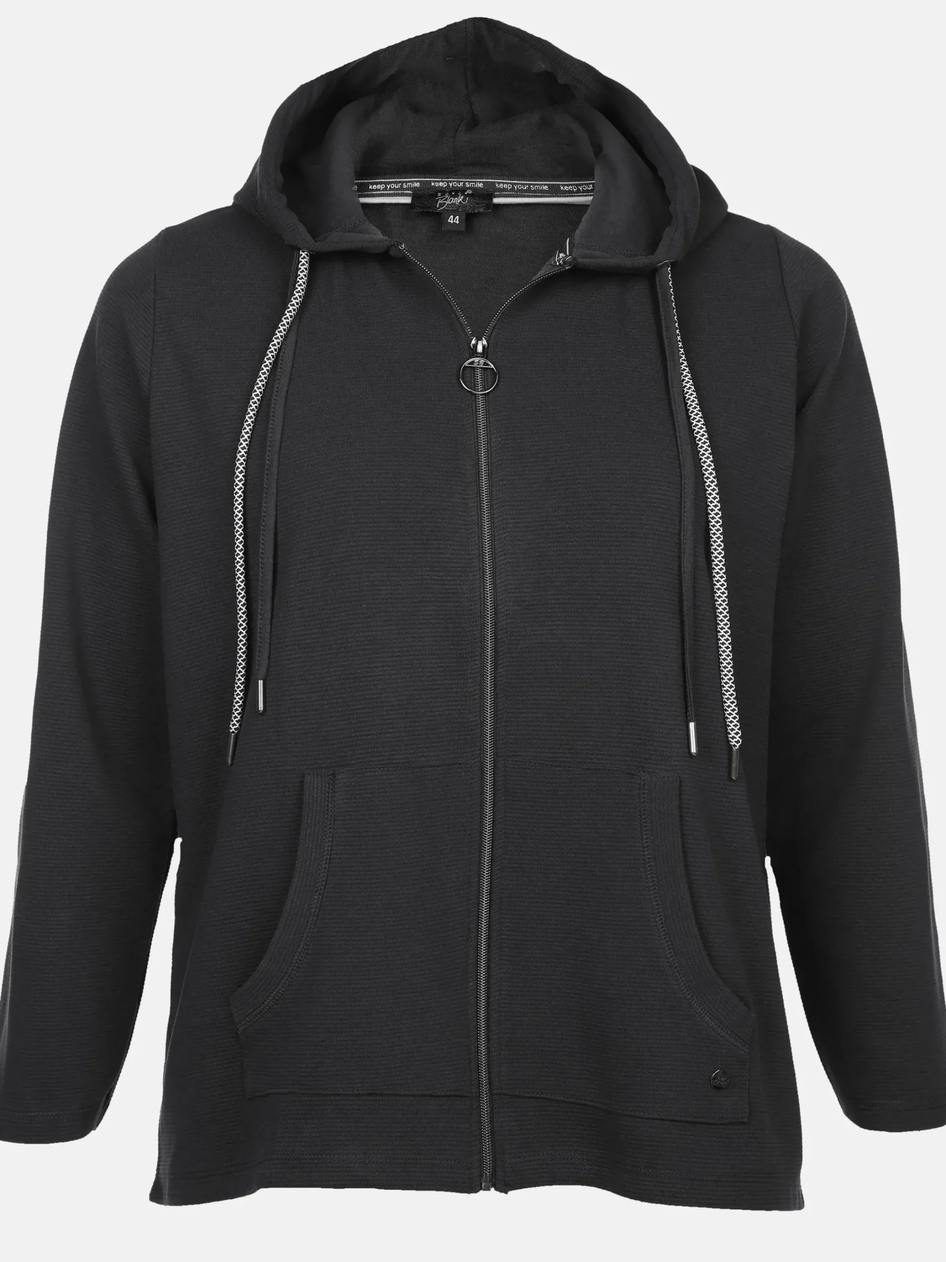 Damen Sonja Blank Große Größen Sweatcardigan