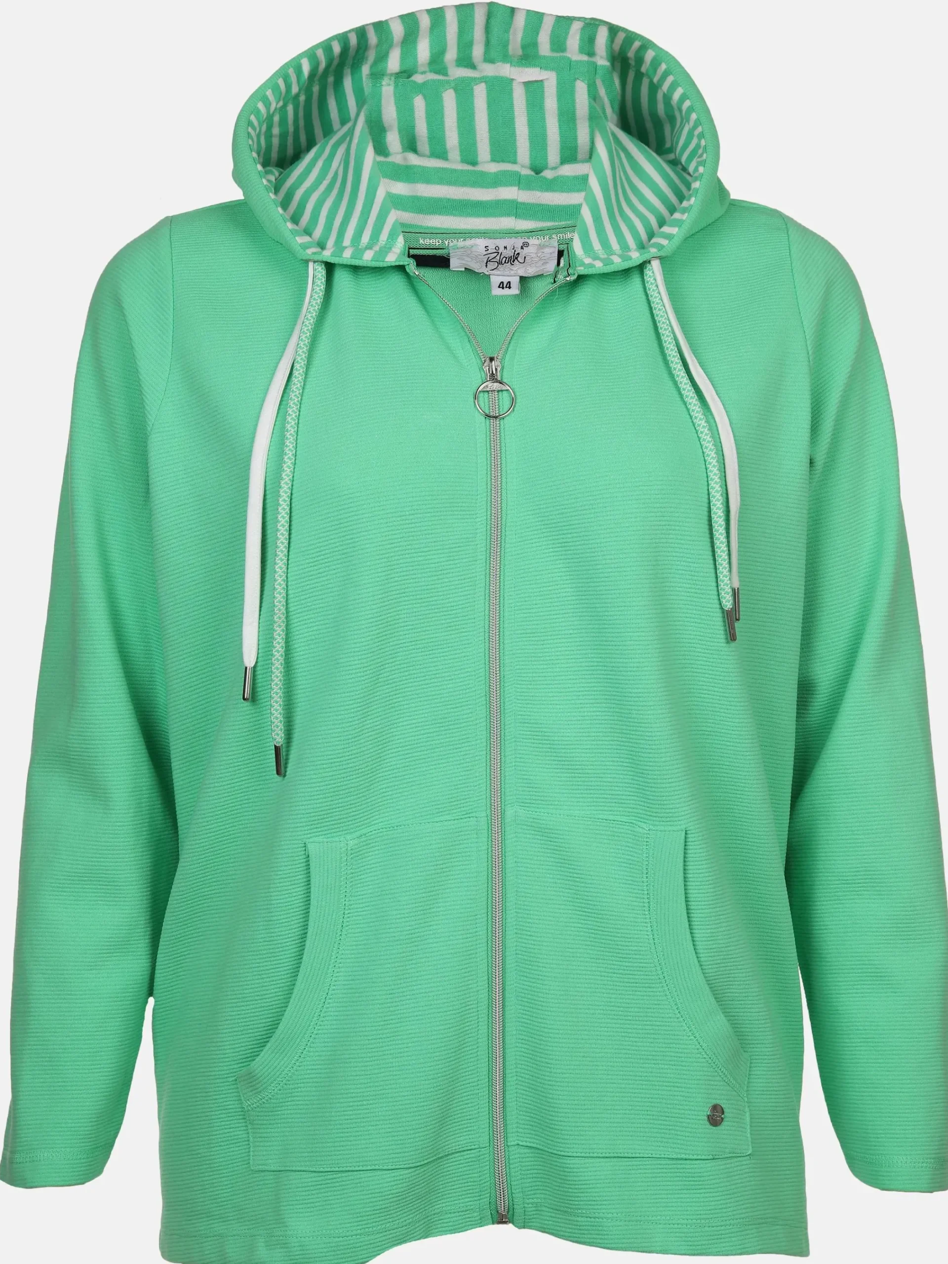 Damen Sonja Blank Große Größen Sweatcardigan