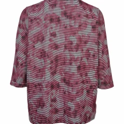 Damen Sonja Blank Große Größen Sweatshirt mit 3/4 Arm