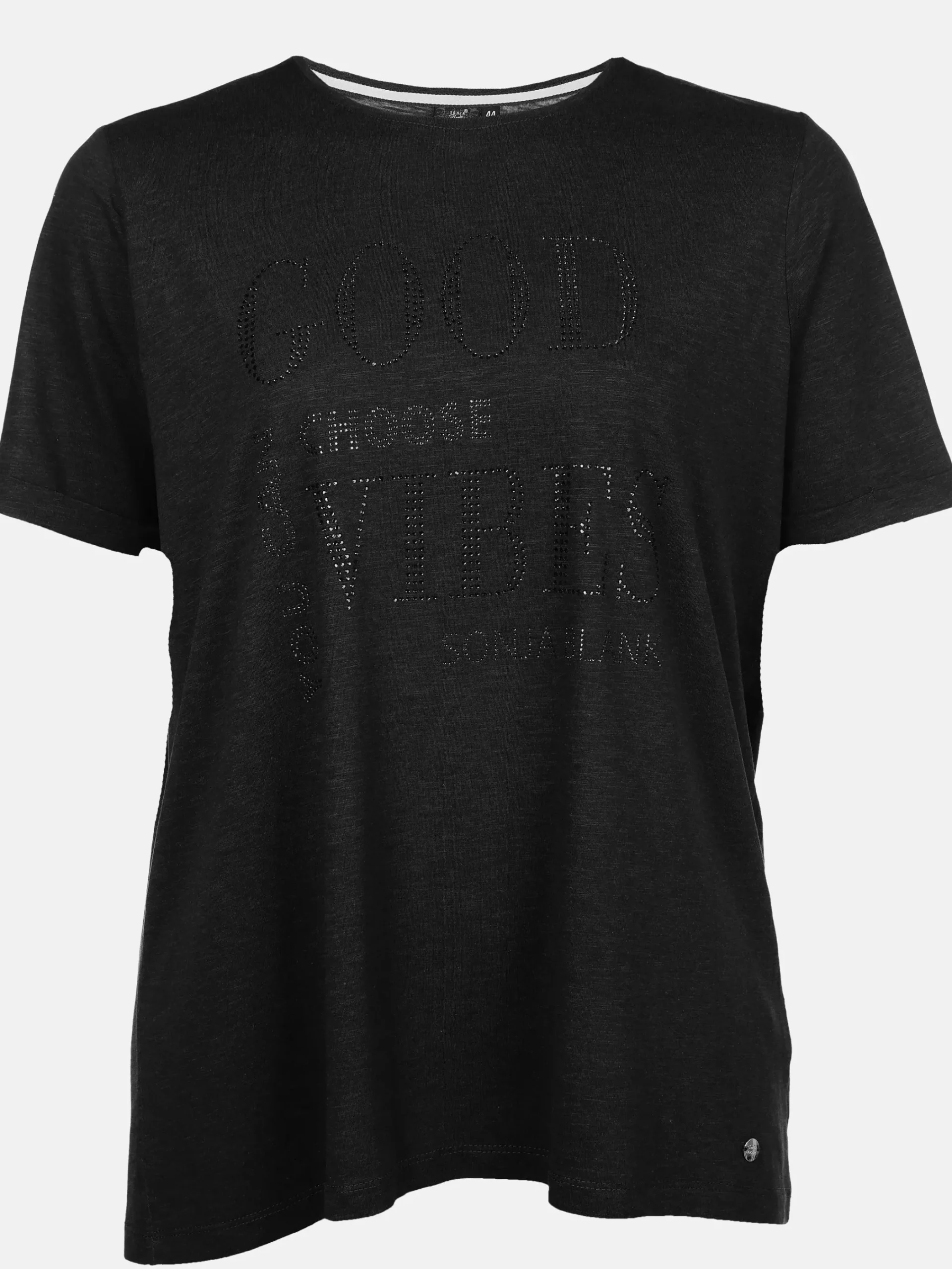 Damen Sonja Blank Große Größen T-Shirt mit Strasssteinchen