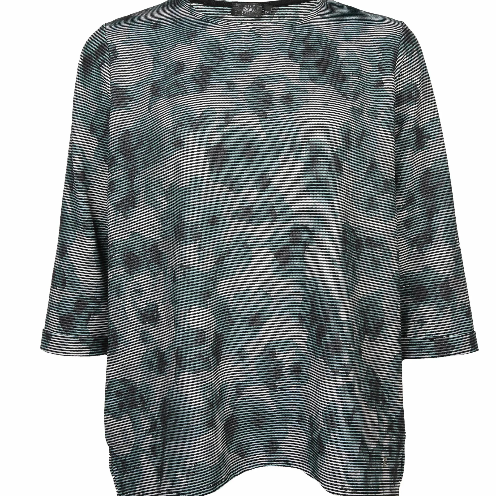 Damen Sonja Blank Große Großen Sweatshirt mit 3/4 Arm