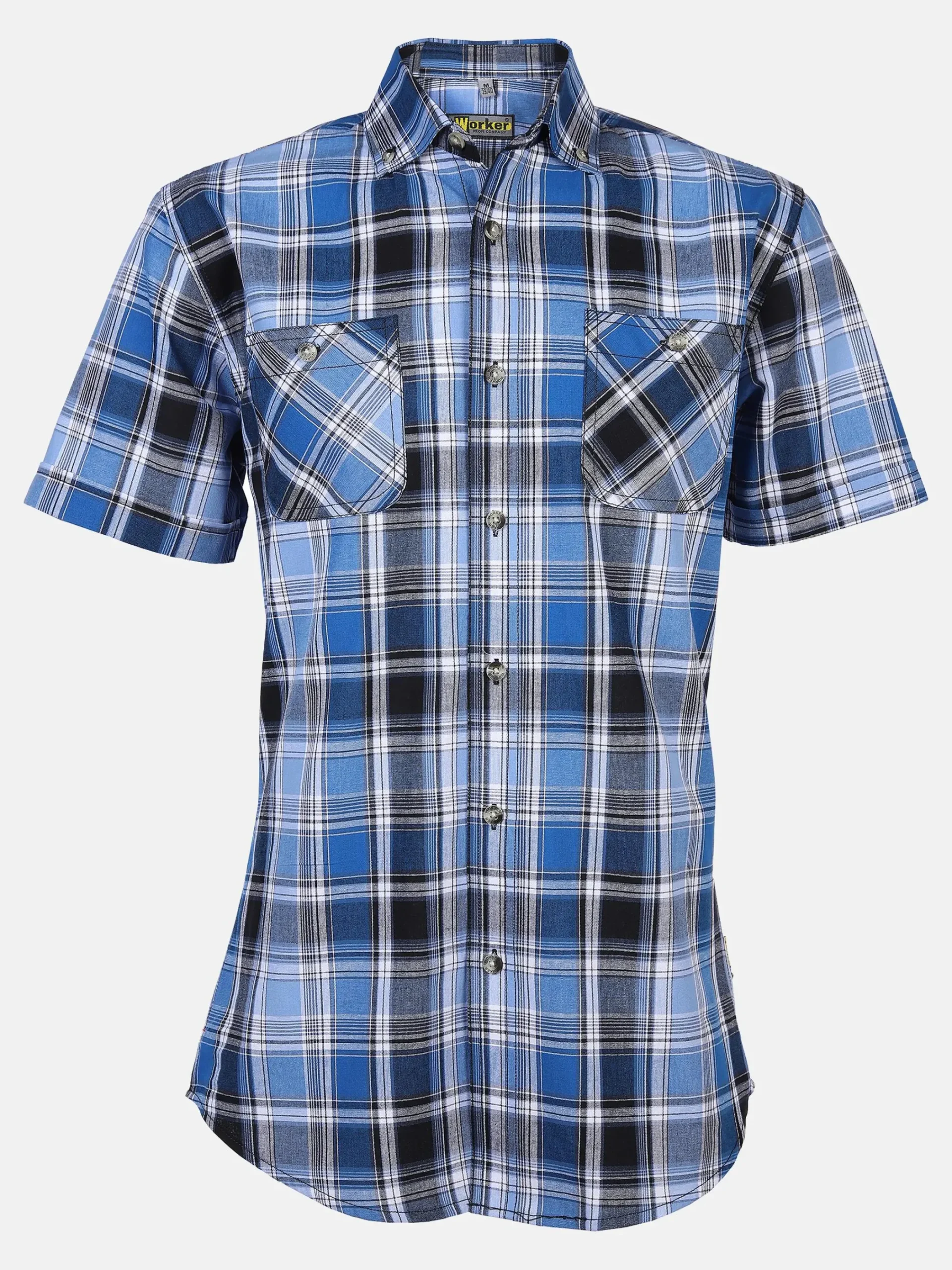 Herren Worker Herren Arbeitshemd mit kurzem Arm