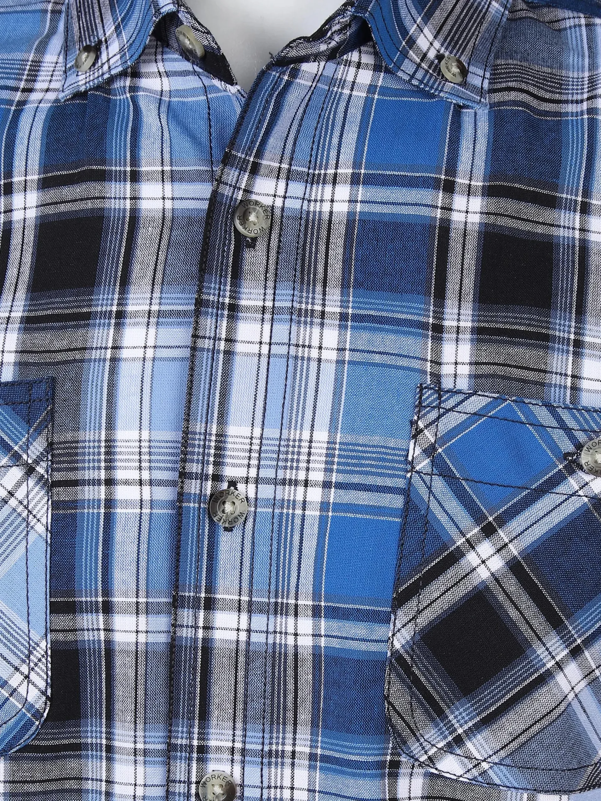 Herren Worker Herren Arbeitshemd mit kurzem Arm