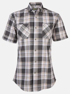 Herren Worker Herren Arbeitshemd mit kurzem Arm