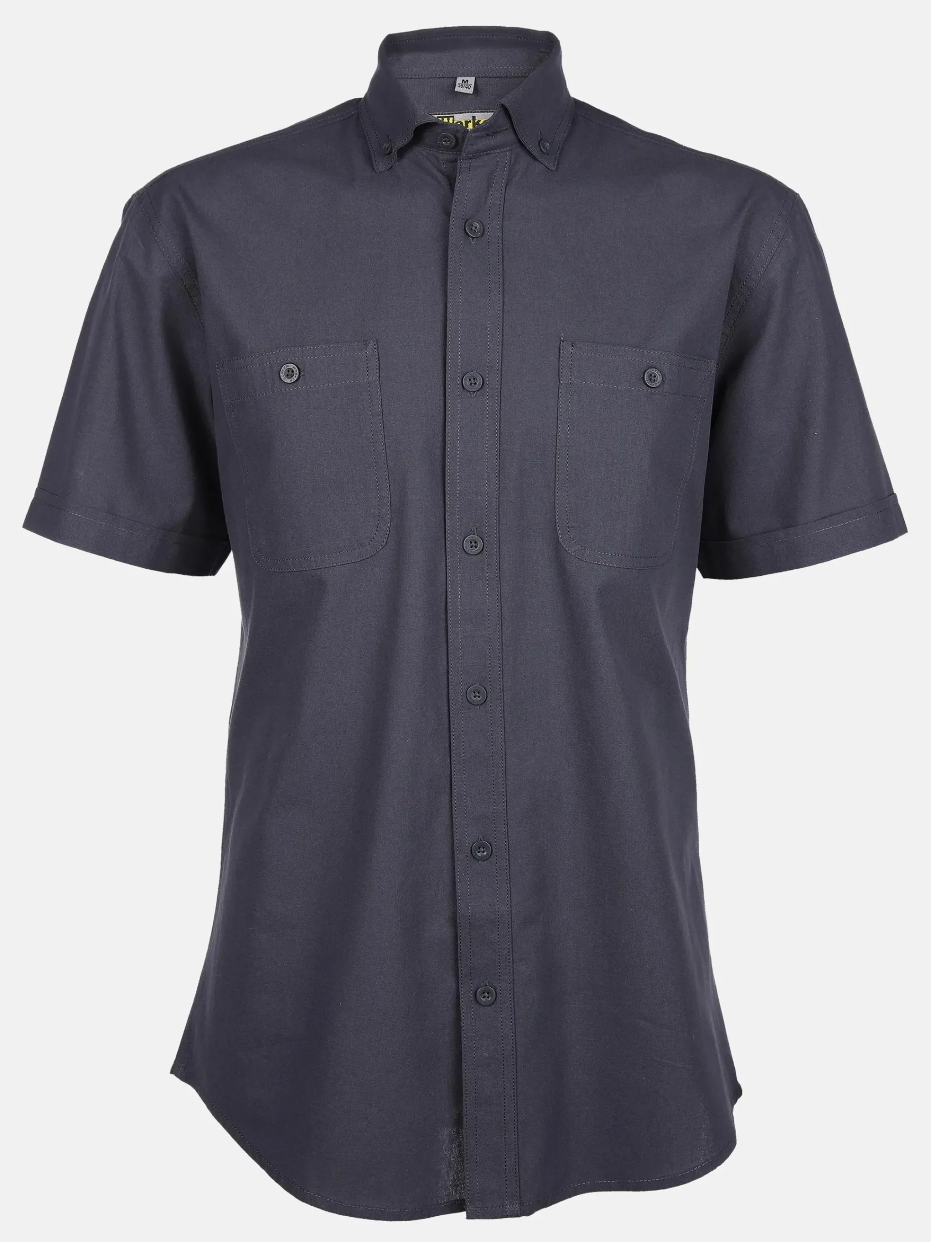 Herren Worker Herren Arbeitshemd mit kurzem Arm