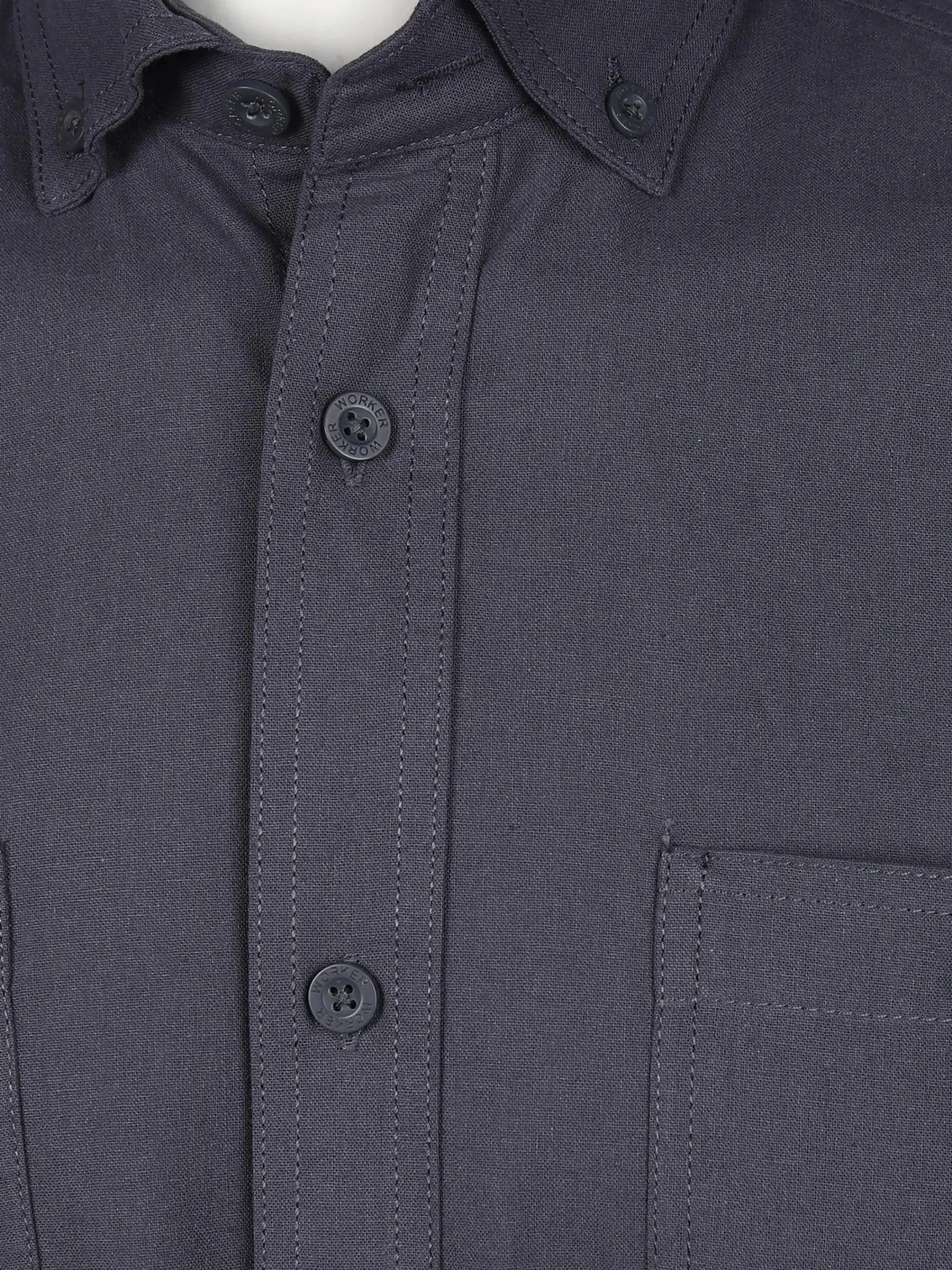 Herren Worker Herren Arbeitshemd mit kurzem Arm