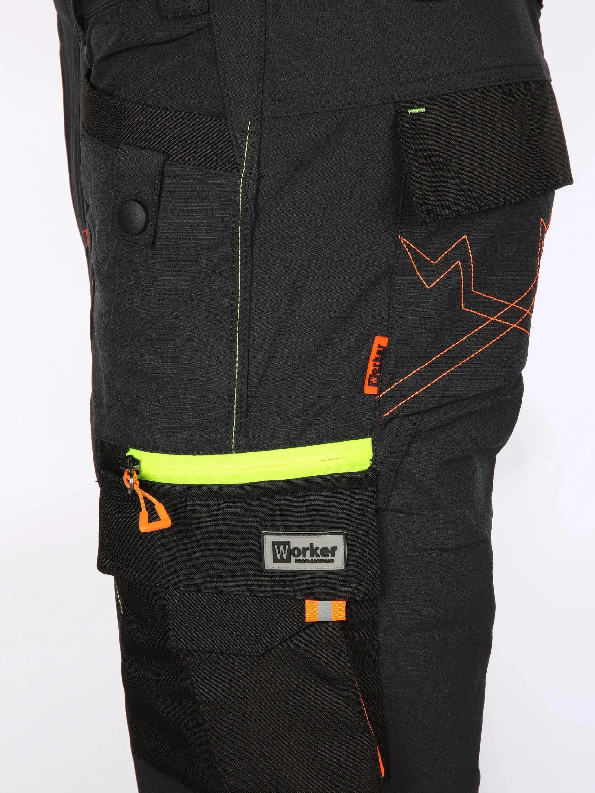 Herren Worker Herren Arbeitshose mit Superflex und vielen Details