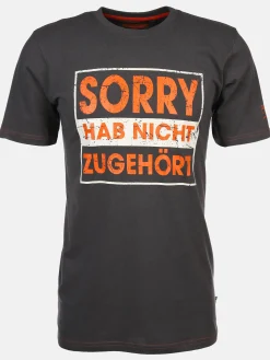 Herren Worker Herren Arbeitsshirt mit Frontspruch