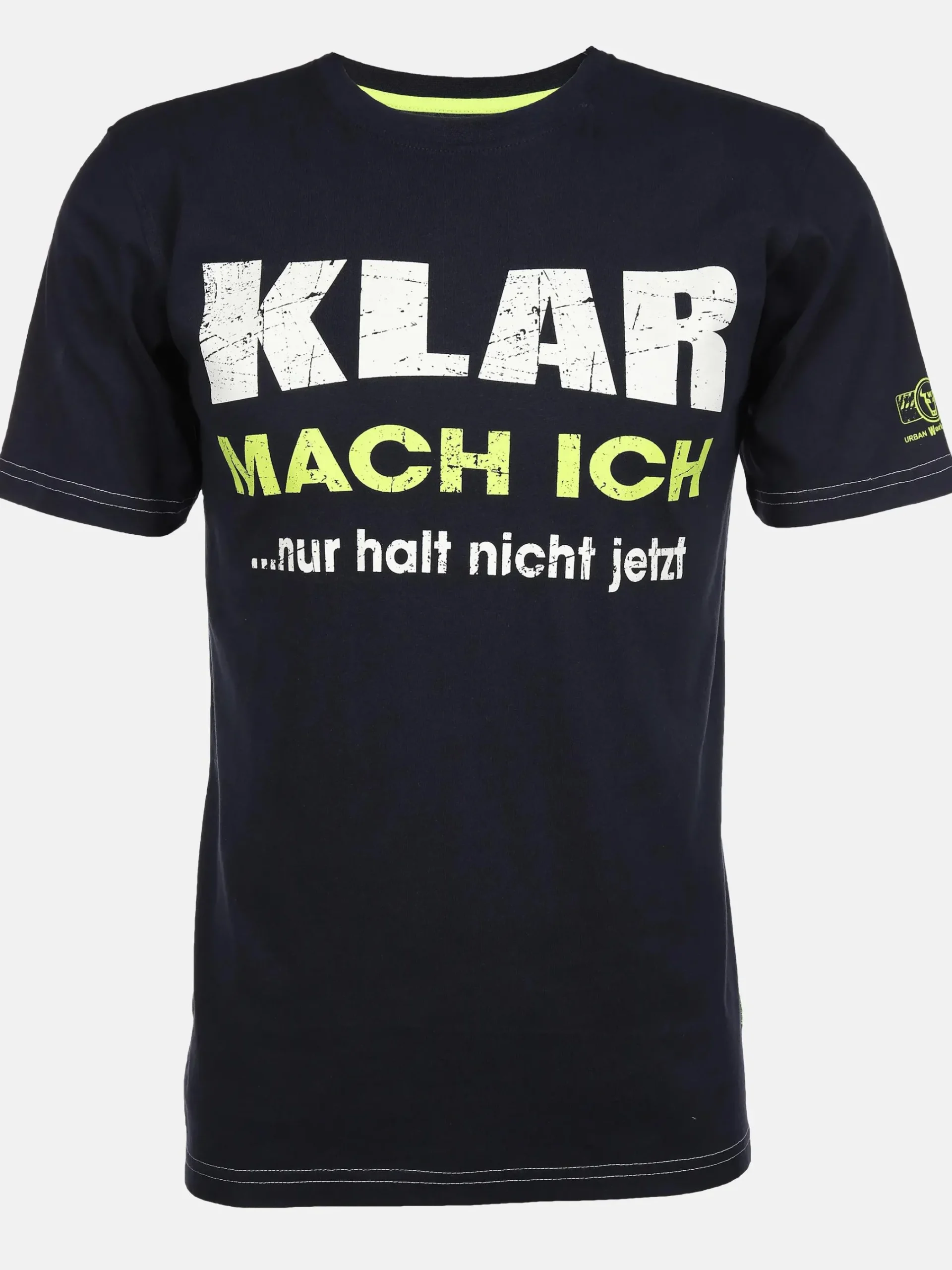 Herren Worker Herren Arbeitsshirt mit Frontspruch