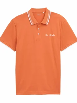 Herren Tom Tailor Herren Basic Polo mit Randstreifen