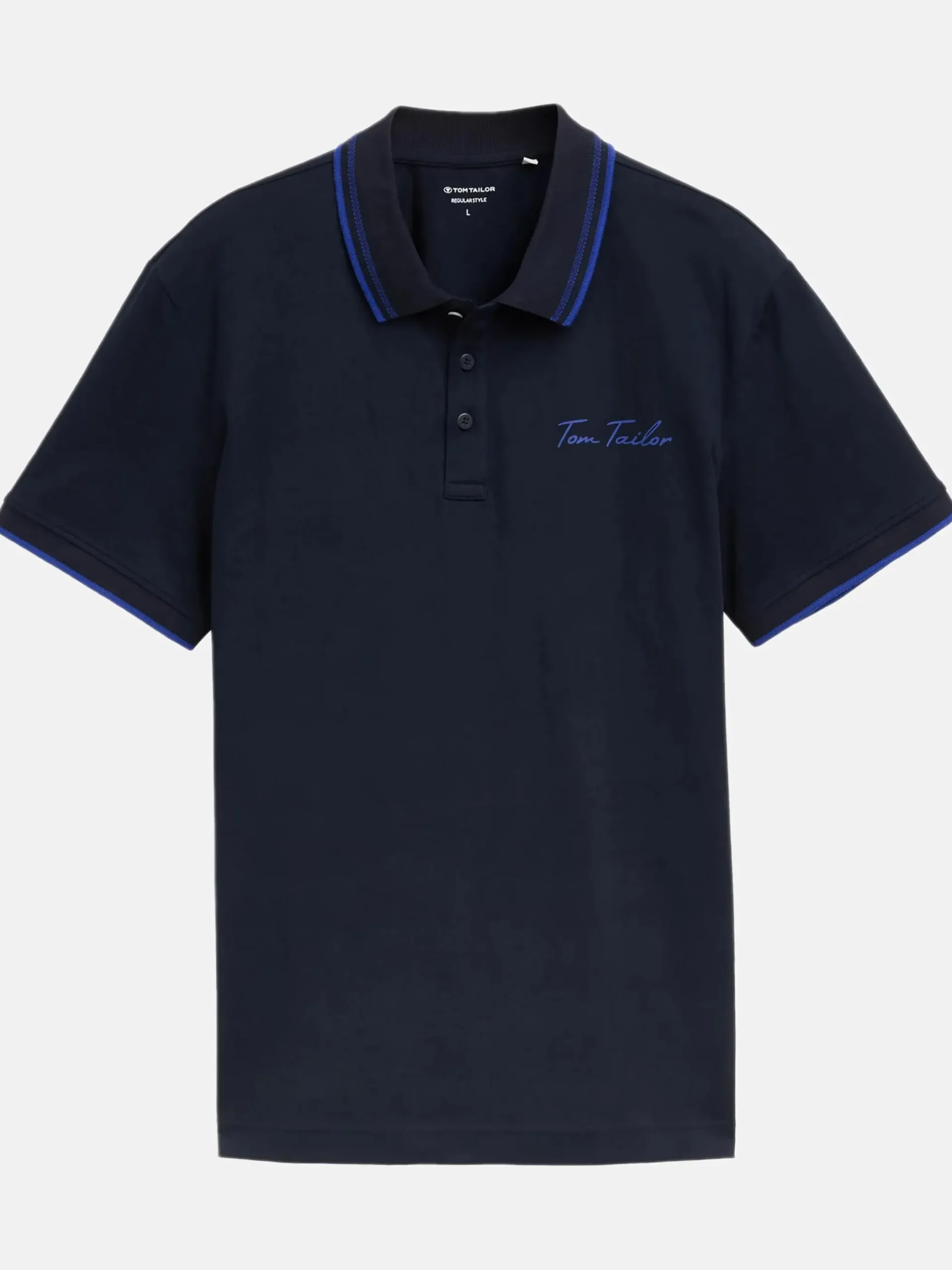 Herren Tom Tailor Herren Basic Polo mit Randstreifen