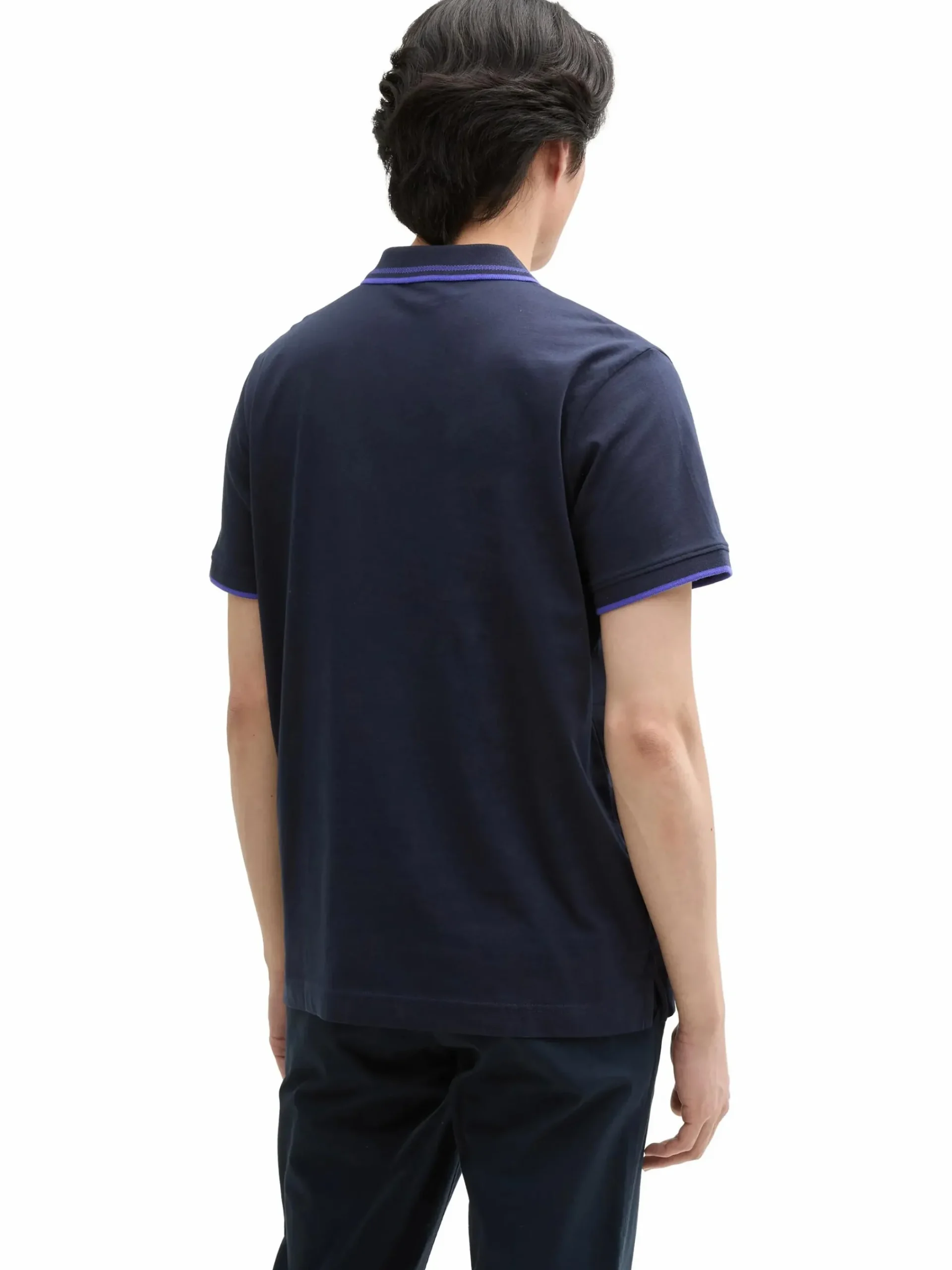 Herren Tom Tailor Herren Basic Polo mit Randstreifen