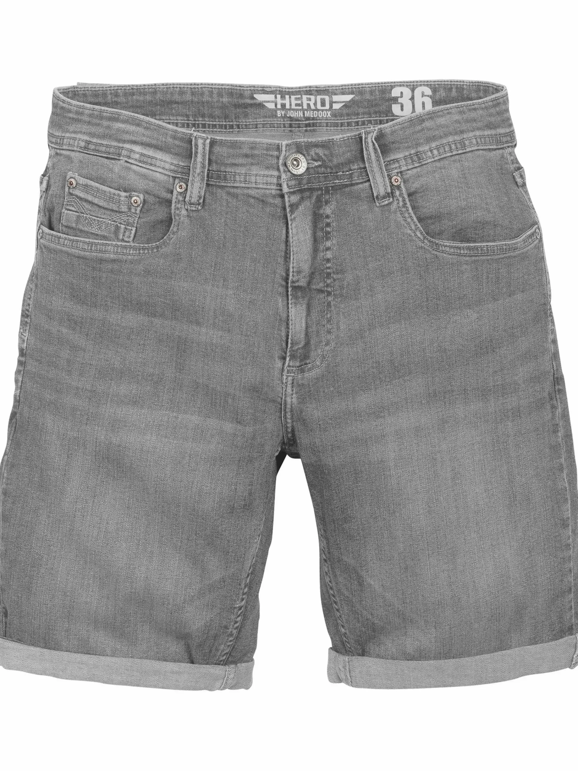 Herren HERO by John Medoox Herren Bermuda im Denim Style