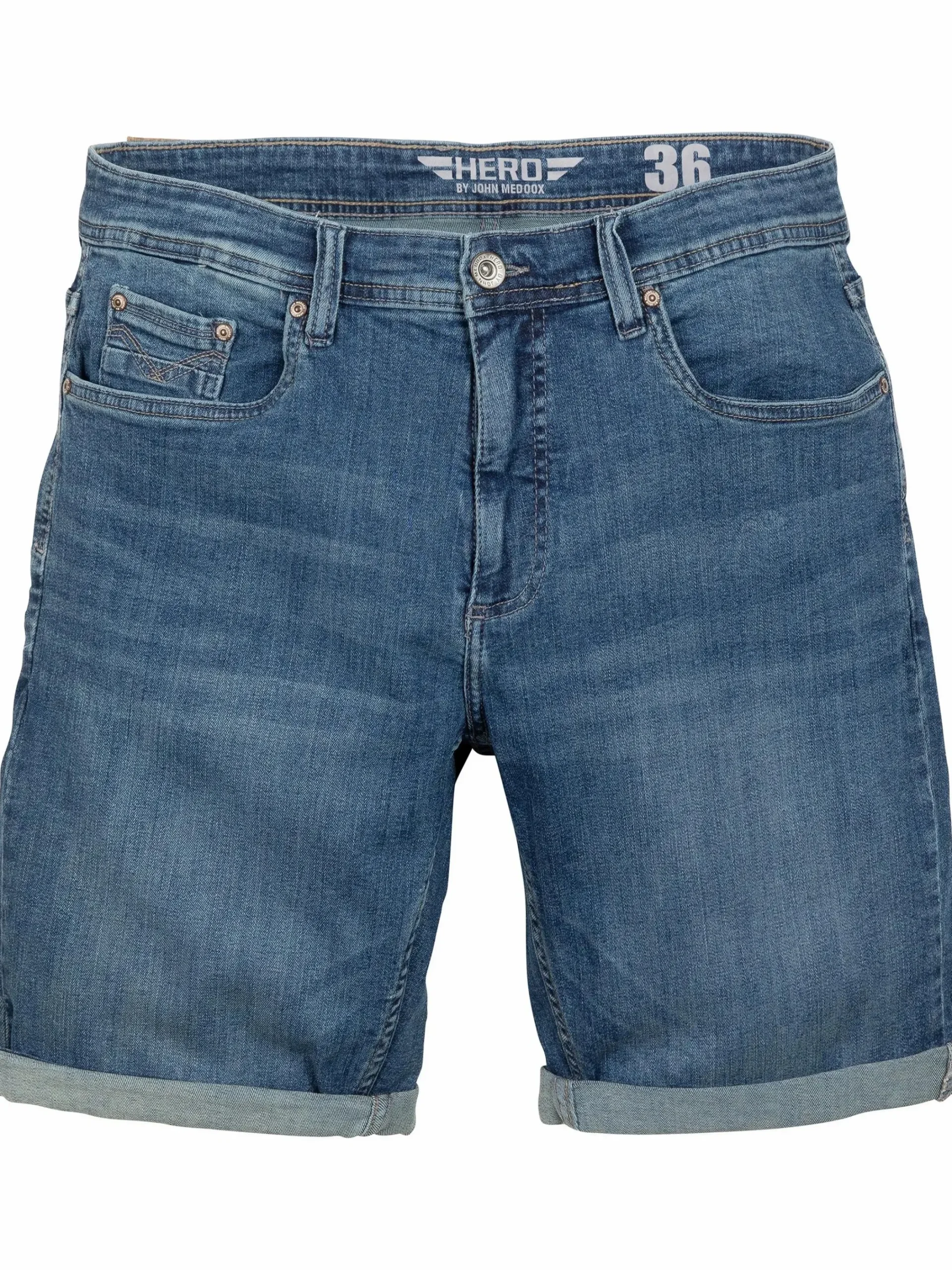 Herren HERO by John Medoox Herren Bermuda im Denim Style