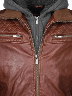 Herren Southern Territory Herren Bikerjacke 2in1 mit Kapuze