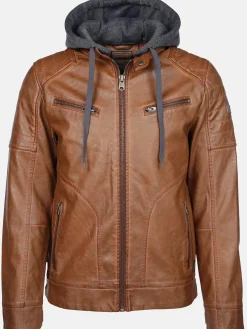 Herren Southern Territory Herren Bikerjacke mit abnehmbarer Kapuze