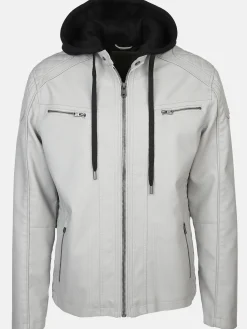 Herren Southern Territory Herren Bikerjacke mit abnehmbarer Kapuze