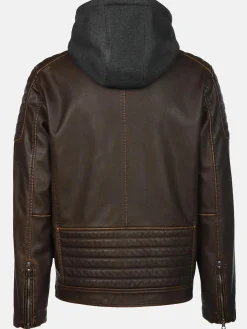 Herren Southern Territory Herren Bikerjacke mit abnehmbarer Kapuze