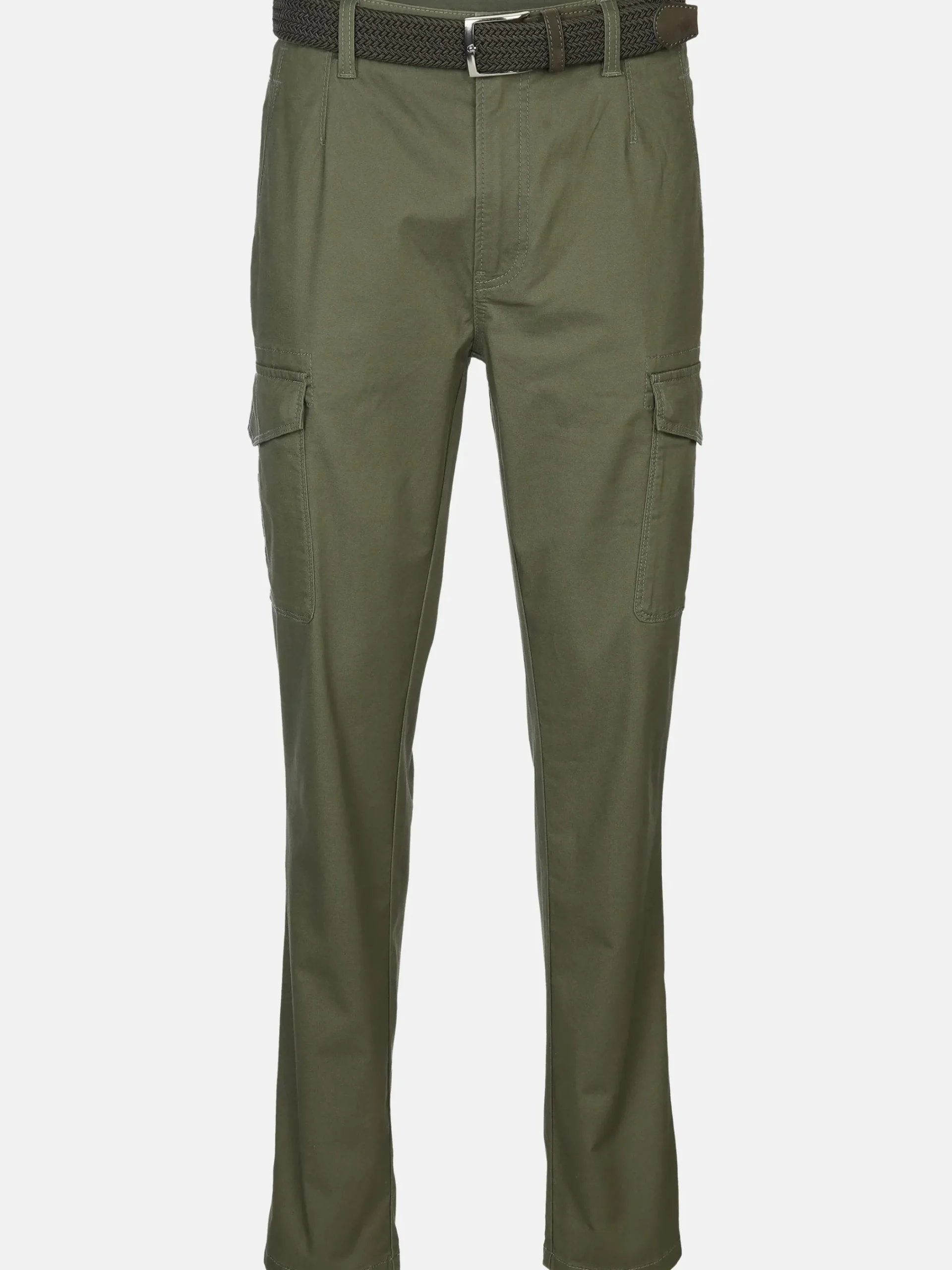 Herren Jim Spencer Herren Cargohose mit Flechtgürtel