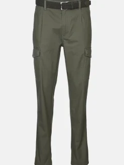 Herren Jim Spencer Herren Cargohose mit Flechtgürtel