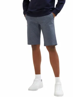 Herren Tom Tailor Herren Chino Bermuda mit Minimalprint