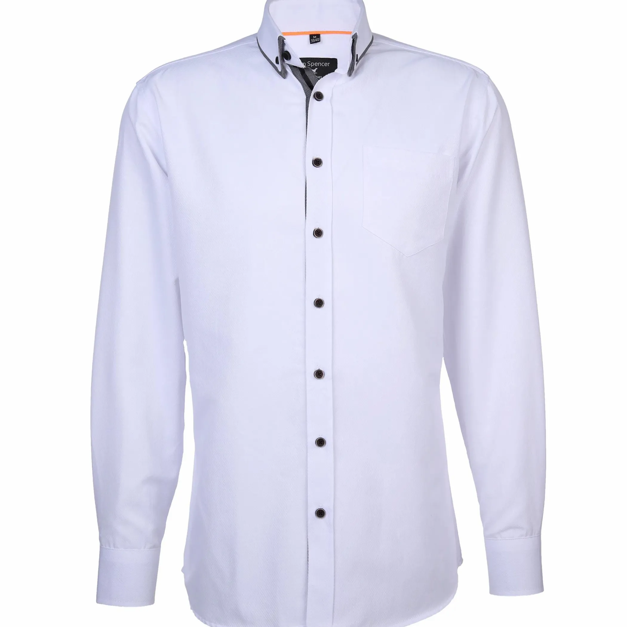 Herren Jim Spencer Herren Cityhemd mit Brusttasche