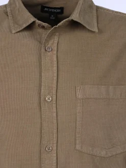 Herren Jim Spencer Herren Cordhemd mit langem Arm
