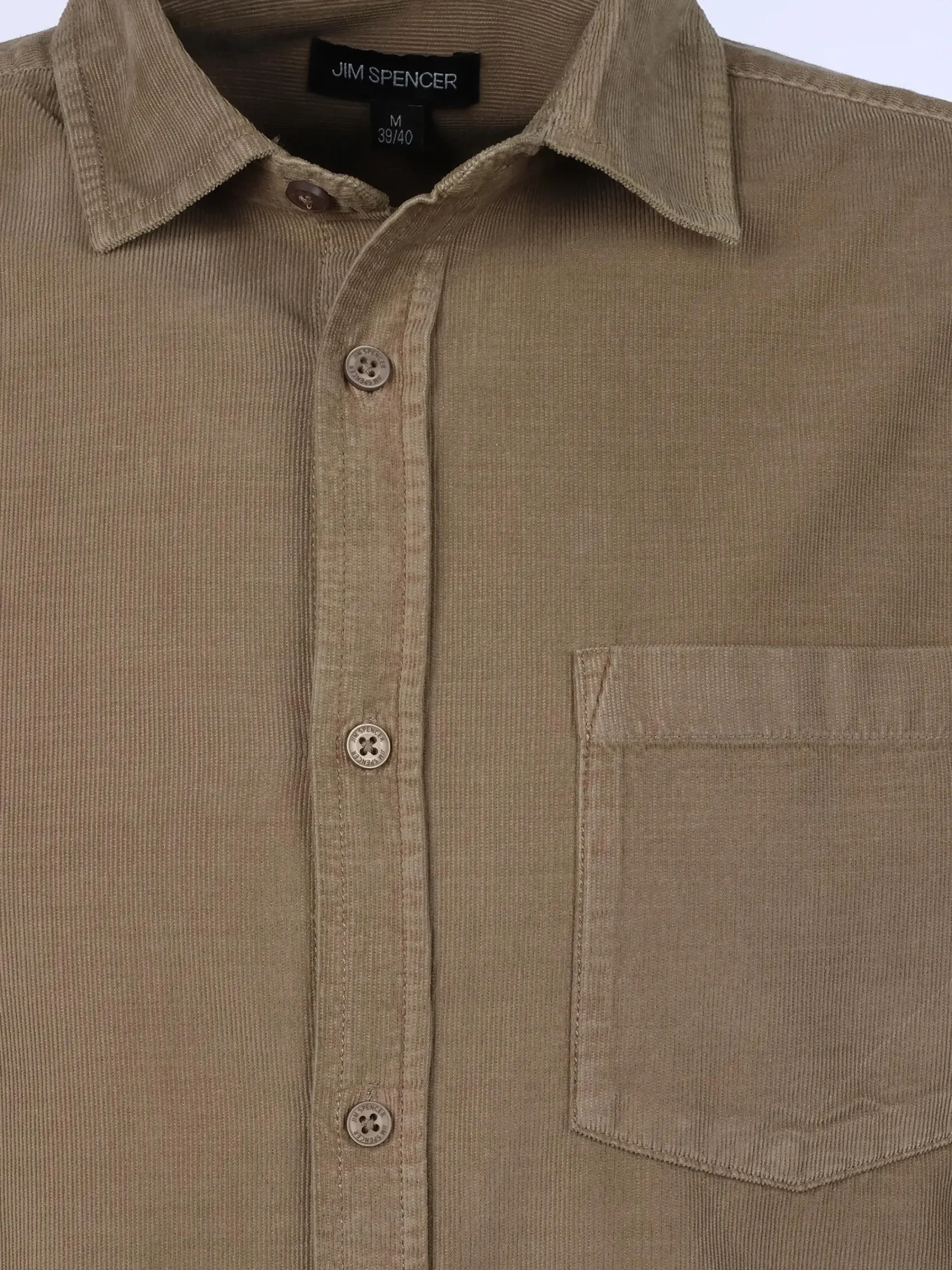 Herren Jim Spencer Herren Cordhemd mit langem Arm