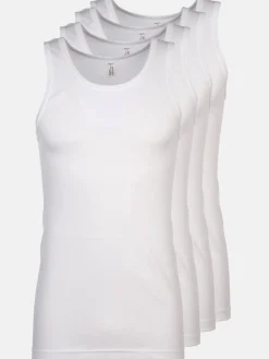 Herren Jim Spencer Herren Feinripp Unterhemd im 4er Pack